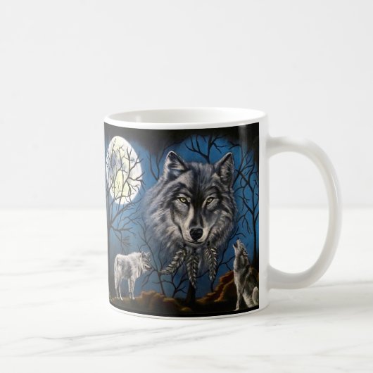 Spirit Wolf Kaffeetasse (Rechts)