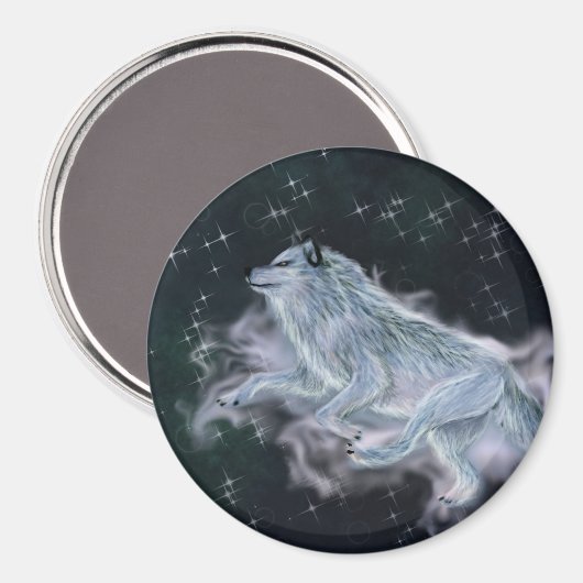 Spirit Wolf Magnet (Vorderseite/Rückseite)