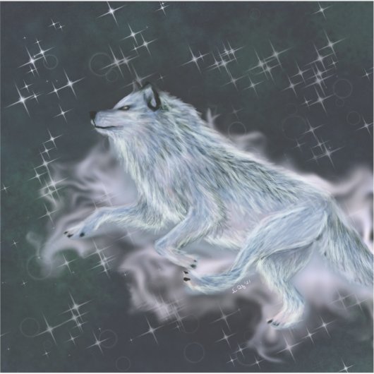 Spirit Wolf Sticker (Vorderseite)