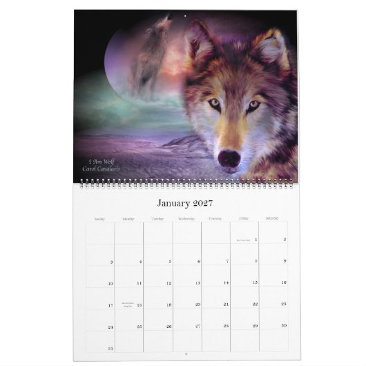Spirit Wolves Art Calendar 2012 Kalender (Jan 2027)