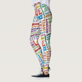 Spirit Words / Affirmation BLUME POWER Stil Leggings (Links)