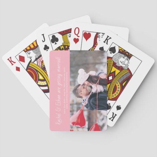 Spirited Names Fun Einmalige Verlobung Ankündigung Spielkarten (Rückseite)