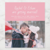 Spirited Names Fun Einzigartig Save the Date Weinetikett (Einzelnes Label)