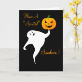 Spirited Samhain Karte (Gelbe Blume)