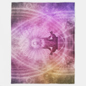 SPIRITIALE MEDITUNG FLEECEDECKE (Vorderseite)