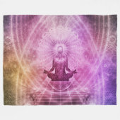 SPIRITIALE MEDITUNG FLEECEDECKE (Vorderseite (Horizontal))