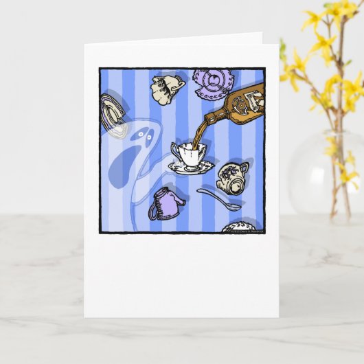 Spirits - Blank Inside Pop Goth Nightmare Karte (Gelbe Blume)