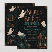 Spirits & Spirits 21. Geburtstagsfeier Einladung (Vorne/Hinten)
