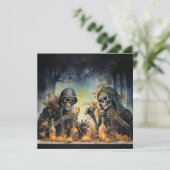 👻 🥂 Spirits & Spirits Soiree! 🥂 👻 Halloween Einladung (Stehend Vorderseite)