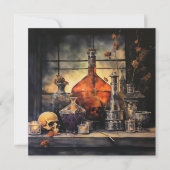 👻 🥂 Spirits & Spirits Soiree! 🥂 👻 Halloween Einladung (Vorderseite)