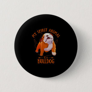 Spirittier ist eine Englische Bulldogge Lustiger H Button