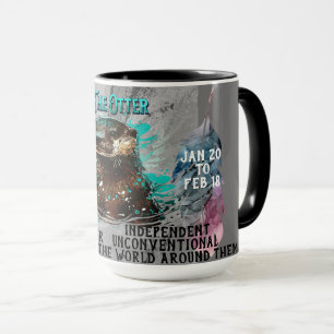 "Spirittier" Otter Jan - Feb Kaffeetasse