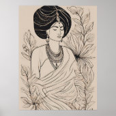 Spiritual Boho Woman Print Poster (Vorne)