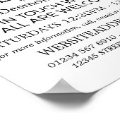 Spiritual Decor, Christian Bible Class Advertising Poster (Ecke)