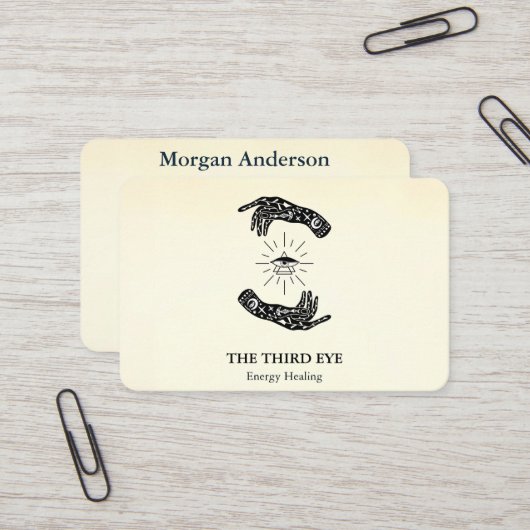 Spiritual Energie Heiler Reiki  Visitenkarte (Vorderseite/Rückseite Beispiel)