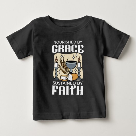 Spiritual Faith and Grace – Uplifting Christian Baby T-shirt (Vorderseite)