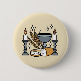 Spiritual Faith and Grace – Uplifting Christian Button