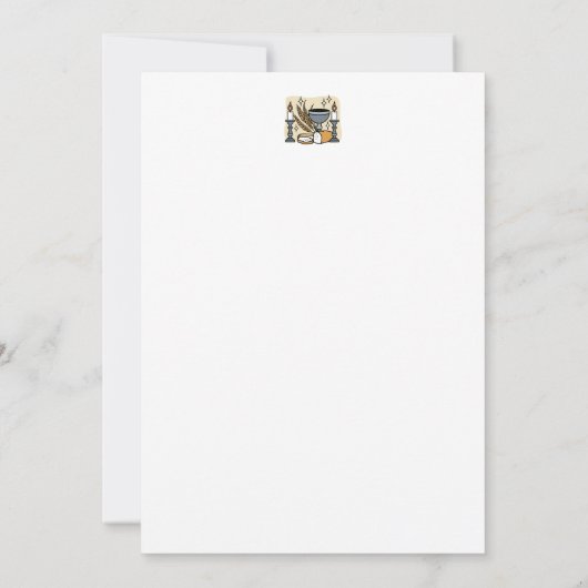 Spiritual Faith and Grace – Uplifting Christian Dankeskarte (Rückseite)