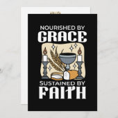 Spiritual Faith and Grace – Uplifting Christian Dankeskarte (Vorne/Hinten)