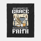 Spiritual Faith and Grace – Uplifting Christian Fleecedecke (Vorderseite)