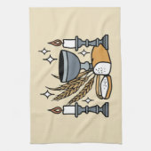 Spiritual Faith and Grace – Uplifting Christian Geschirrtuch (Vertikal)