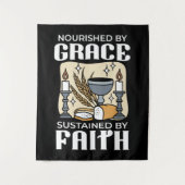 Spiritual Faith and Grace – Uplifting Christian Wandteppich (Vorderseite)