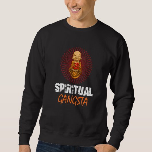 Spiritual Gangsta baby buddha yoga lotus blossom Sweatshirt (Vorderseite)