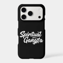 Spiritual Gangsta Lustiges Yoga-Zitat in Weiß