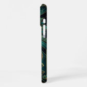 Spiritual Gold Teal iPhone 16 Pro Max Case Hülle (Linke Seite)