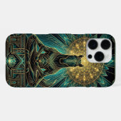 Spiritual Gold Teal iPhone 16 Pro Max Case Hülle (Rückseite (Horizontal))