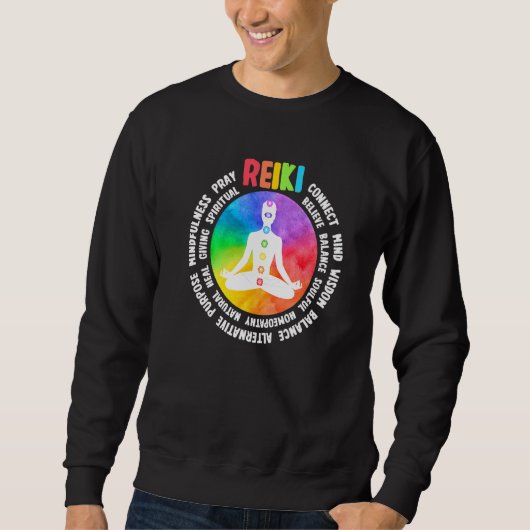 Spiritual Healing Holistic Healer Meditation Chakr Sweatshirt (Vorderseite)
