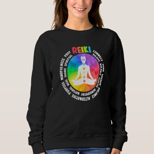Spiritual Healing Holistic Healer Meditation Chakr Sweatshirt (Vorderseite)