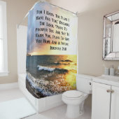 SPIRITUAL JEREMIAH 29:11 OCEAN DESIGN DUSCHVORHANG (Beispiel)