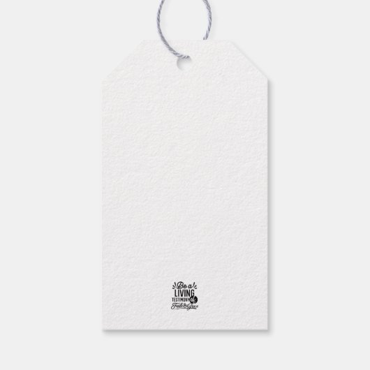 Spiritual Living Testimony Faith and Grace Quote Geschenkanhänger (Rückseite)