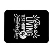 Spiritual Living Testimony Faith and Grace Quote Magnet (Horizontal)