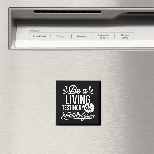 Spiritual Living Testimony Faith and Grace Quote Magnet (In Situ (Geschirrspüler))