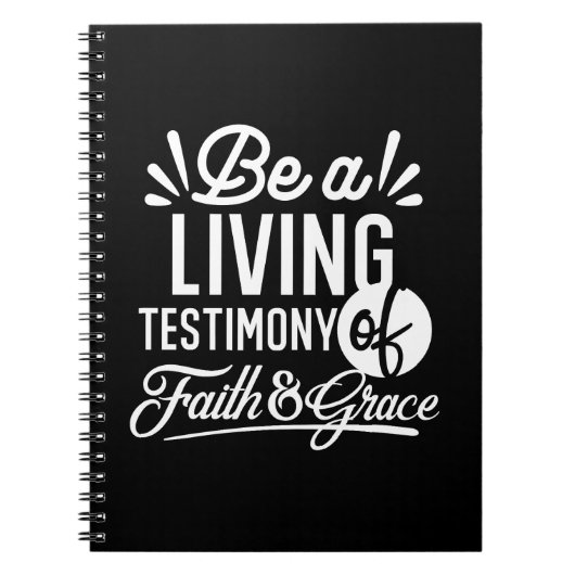 Spiritual Living Testimony Faith and Grace Quote Notizblock (Vorderseite)