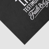 Spiritual Living Testimony Faith and Grace Quote Seidenpapier (Ausschnitt)