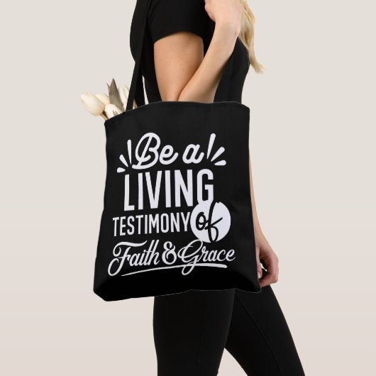 Spiritual Living Testimony Faith and Grace Quote Tasche (Von Nahem)