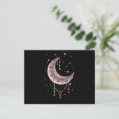 Spiritual Moon Pastel Goth Kawaii Postkarte (Stehend Vorderseite)