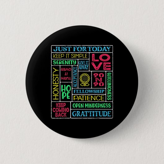 Spiritual Narcotics Anonymous Garten Button (Vorderseite)