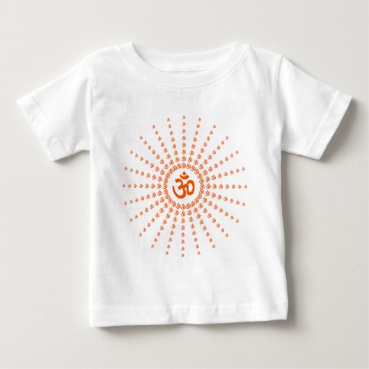 Spiritual Om Mandala Baby T-shirt (Vorderseite)