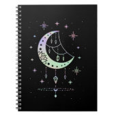 Spiritual Pastel Goth Moon Witchy Notizblock (Vorderseite)