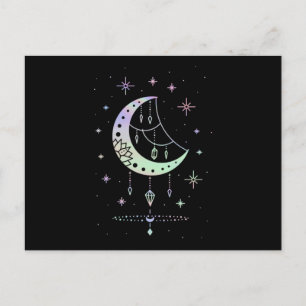 Spiritual Pastel Goth Moon Witchy Postkarte