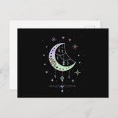 Spiritual Pastel Goth Moon Witchy Postkarte (Vorne/Hinten)