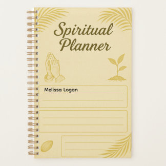 Spiritual Planner for Prayer & Daily Worship Planer