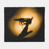 Spiritual Rosary Tasbeeh Fleecedecke (Vorderseite (Horizontal))