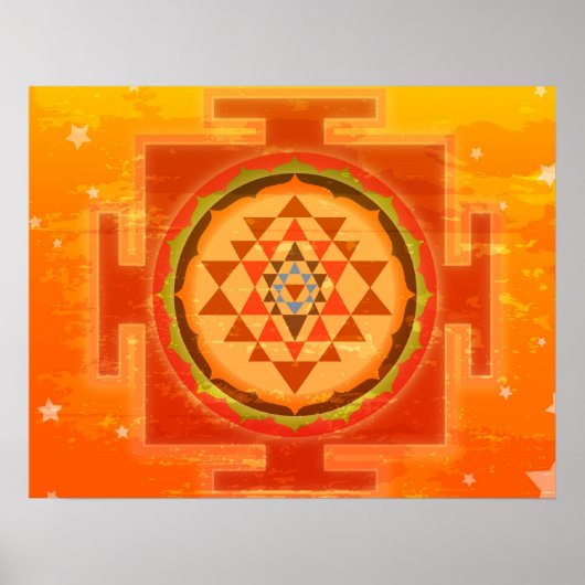 Spiritual Shree Yantra Poster (Vorne)