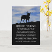 Spiritual Sympathy Card with Dog and Butterflies Karte (Gelbe Blume)