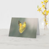 Spiritual Transition Butterfly Sympathy Karte (Gelbe Blume)